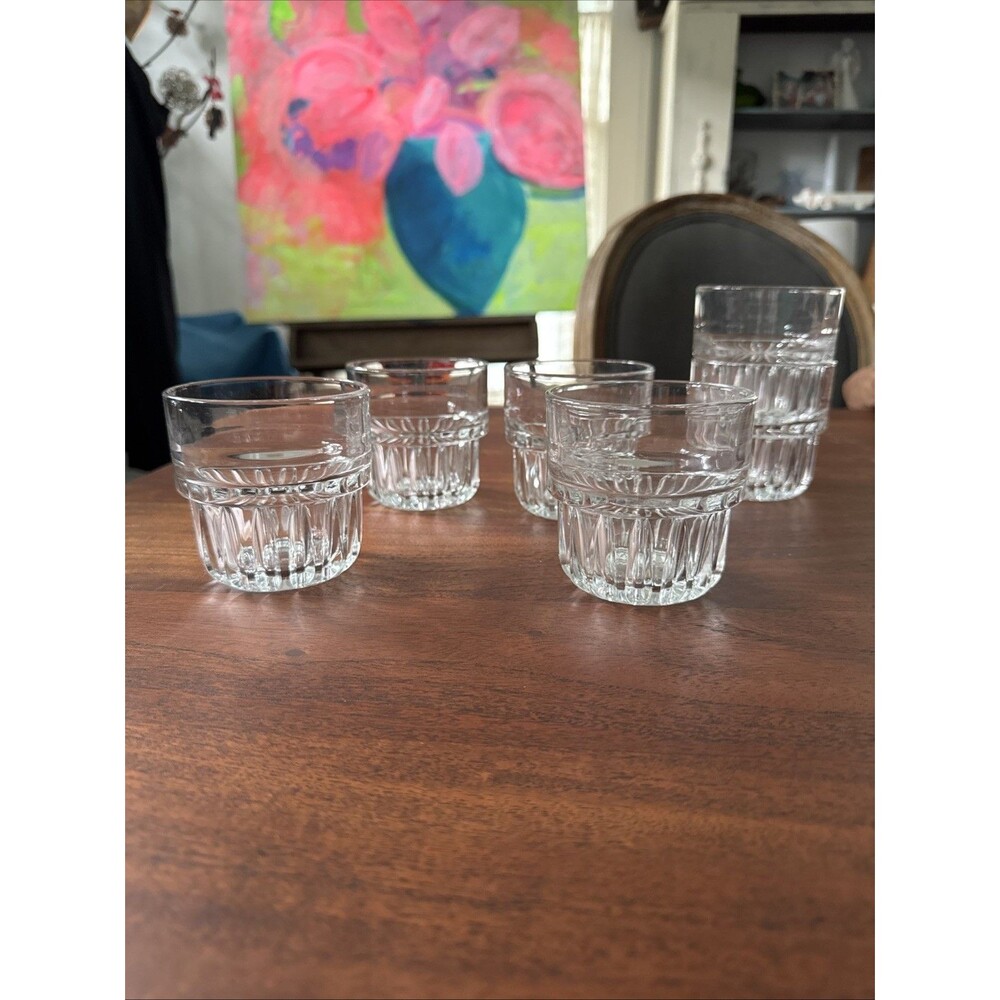 Libbey 9 Oz Rocks Glasses Clear Stackable